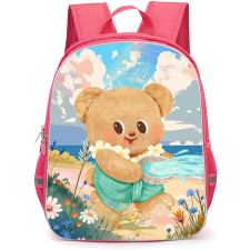 Butterbear Backpack StudentPack - Butterbear Illustration Ocean Background