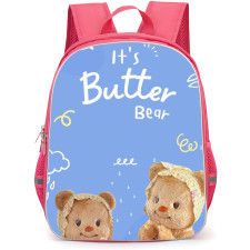 Butterbear Backpack StudentPack - Butterbear Its Butter Bear Blue Background