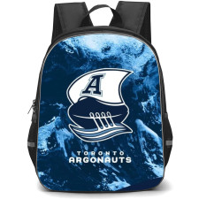 Toronto Argonaut Football Club Backpack School Bag StudentPack - Logo In Blue Abstract Background