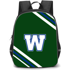 Winnipeg Blue Bombers Backpack School Bag StudentPack - Large Logo Stripe