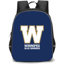 Winnipeg Blue Bombers Backpack School Bag StudentPack - Logo In Blue Background