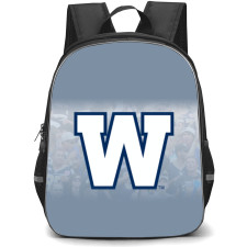 Winnipeg Blue Bombers Backpack School Bag StudentPack - Logo Crowd Background