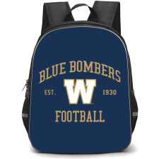 Winnipeg Blue Bombers Backpack School Bag StudentPack - Logo Wordmark Poster