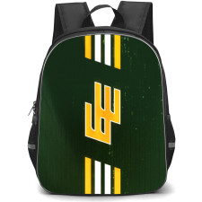 Edmonton Elks Backpack School Bag StudentPack - Logo In White Yellow And Green Background