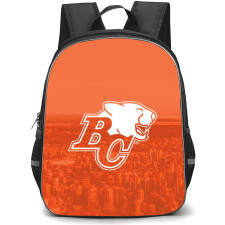 British Columbia Lions Backpack School Bag StudentPack - Logo In City Orange Background