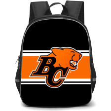 British Columbia Lions Backpack School Bag StudentPack - Logo In Orange And Black Line
