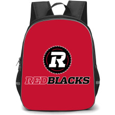Ottawa Redblacks Backpack School Bag StudentPack - Logo Wordmark In Red Background