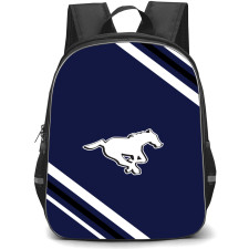 Calgary Stampeders Backpack School Bag StudentPack - Large Logo Stripe