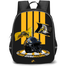 Hamilton Tiger Cats Backpack School Bag StudentPack - Team Helmet Flag Poster