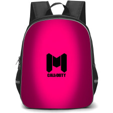 Call Of Duty Backpack StudentPack - Call Of Duty Logo On Pink Background