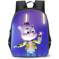 The Creature Cases Sam Snow Backpack StudentPack - Sam Snow Secret Agent Standing On Blue Background