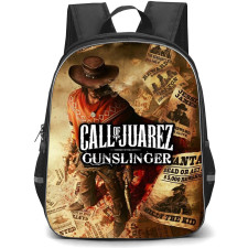 Call Of Juarez Backpack School Bag StudentPack - Call Of Juarez Wanted Flyers Game Poster
