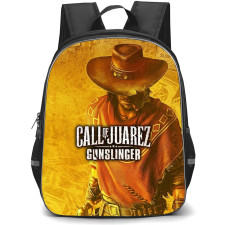 Call Of Juarez Backpack School Bag StudentPack - Call Of Juarez Wanted Portrait Game Poster