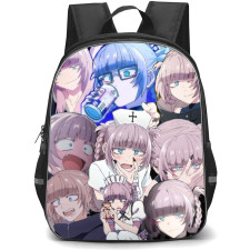 Call of The Night Nazuna Nanakusa Backpack StudentPack - Nazuna Nanakusa Collage Drinking Coffee