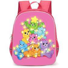 CareBears Backpack StudentPack - Characters Lights Pink Background