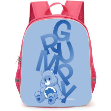CareBears Grumpy Bear Backpack StudentPack - Grumpy Bear Smirk Sitting In Sky Blue Background