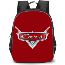 Cars Backpack StudentPack - Cars Logo On Dark Red Background