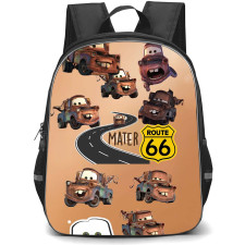 Cars Mater Backpack StudentPack - Mater Route 66 Collage Poster