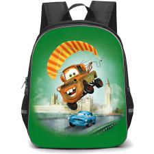 Cars Mater Backpack StudentPack - Mater With Parachute Poster