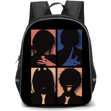 Chainsaw Man Backpack StudentPack - Chainsaw Man Characters Silhouette
