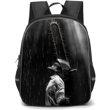 Chainsaw Man Denji Backpack StudentPack - Denji Side Portrait Grayscale