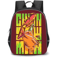 Chainsaw Man Pochita Backpack StudentPack - Pochita Jumping Pop Art