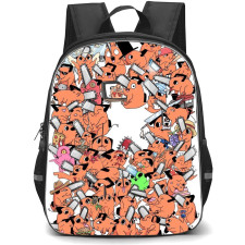 Chainsaw Man Pochita Backpack StudentPack - Pochita Pattern Art