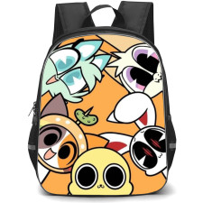 Chikn Nuggit Backpack StudentPack - Chikn Nuggit And Gang Illustration Art On Yellow Background