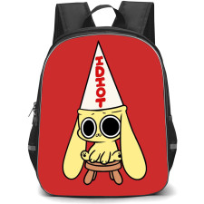 Chikn Nuggit Backpack StudentPack - Chikn Nuggit Sitting And Wear Hat On Red Background