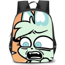 Chikn Nuggit Slushi Backpack StudentPack - Slushi Fear Face Illustration Art Poster