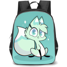 Chikn Nuggit Slushi Backpack StudentPack - Slushi Illustration Art On Cyan Background