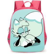 Chikn Nuggit Slushi Backpack StudentPack - Slushi Laying Down Illustration Art On Cyan Background