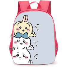 Chiikawa Backpack StudentPack - Chiikawa Cute 03 Chibi Show the Thumb on Blue Background