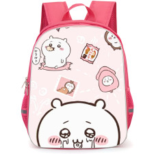 Chiikawa Backpack StudentPack - Chiikawa Rabbit Crying and Different Cartoon Characters Doing Other Activities