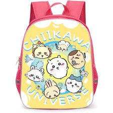 Chiikawa Backpack StudentPack - Chiikawa Universe Characters in Circle with Cloud Background