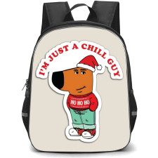 Chill Guy Backpack StudentPack - Just Chill Sticker Art