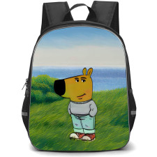 Chill Guy Backpack StudentPack - Chill Guy Portrait Nature Background