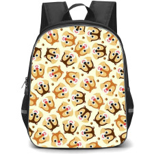Chip N Dale Backpack StudentPack - Chip N Dale Avatar Pattern Art On Beige Background