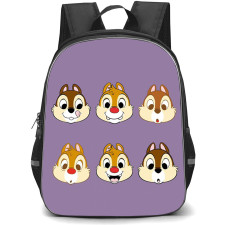 Chip N Dale Backpack StudentPack - Chip N Dale Avatar Illustration Art On Purple Background