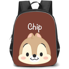 Chip N Dale Chip Backpack StudentPack - Chip N Dale Chip Avatar Illustration On Brown Background