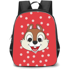 Chip N Dale Chip Backpack StudentPack - Chip N Dale Chip Avatar On Dot Red Background