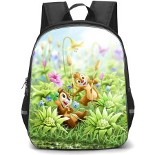 Chip N Dale Backpack StudentPack - Chip N Dale Playing In The Garden Poster