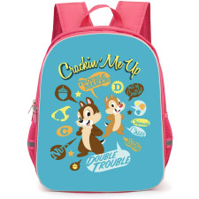 Chip N Dale Backpack StudentPack - Chip N Dale Trouble Makers Double Trouble Illustration Art