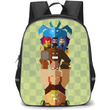 Clash of Clans Backpack StudentPack - Clash of Clans Character Minimalist Art On Green Block Background