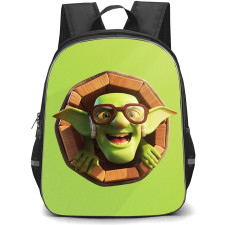Clash of Clans Goblin Backpack StudentPack - Goblin Avatar On Green Background