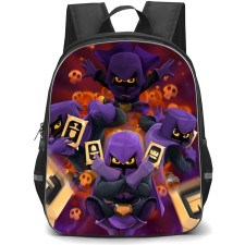 Clash of Clans Headhunter Backpack StudentPack - Headhunter On Purple Orange Skull Background