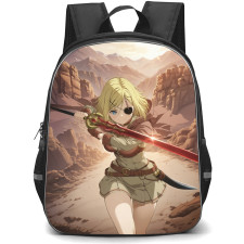 Clevatess Alicia Glenfall Backpack School Bag StudentPack - Alicia Glenfall Desert Attack Portrait