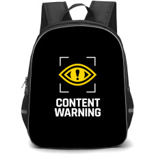 Content Warning Backpack School Bag StudentPack - Content Warning Main Logo Sticker