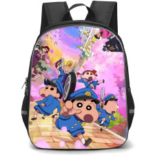 Crayon Shin-Chan Backpack StudentPack - Crayon Shin-Chan Characters Running from School