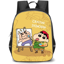 Crayon Shin-Chan Backpack StudentPack - Crayon Shin-Chan Painting Yellow Background